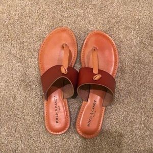 Brown sandals size 8.5